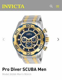 Invicta Pro Diver SCUBA Men's Watch - 50mm, Steel, Gold (26296)