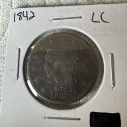1842 Large Cent – Early American Copper Coin