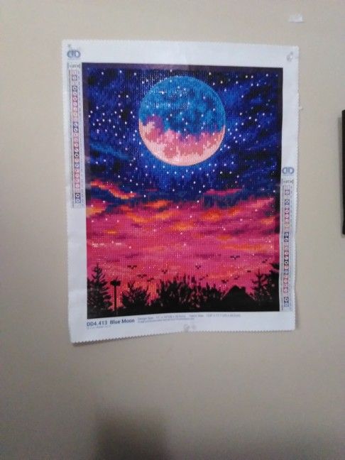 Blue Moon Diamond Art π