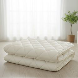 New Japanese Floor Futon Mattress (Shikibuton) with Body Pressure Dispersion, Made in Japan, Twin XL