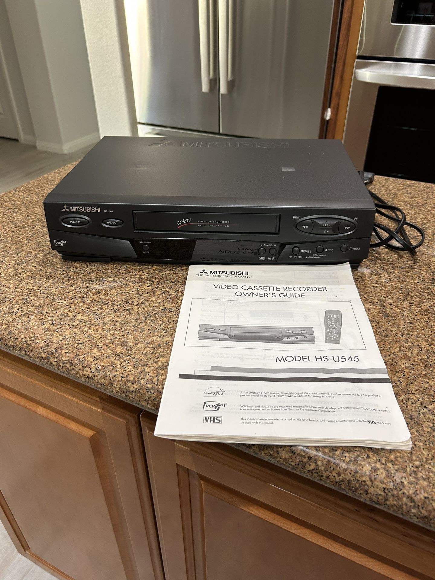 Mitsubishi HS-U545 HI-FI VHS VCR Recorder & Manual - No Remote - West Las Vegas See My Listings Summerlin