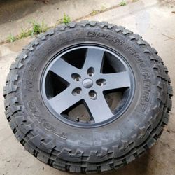 5 2012 jeep wrangler wheels with toyo tires

