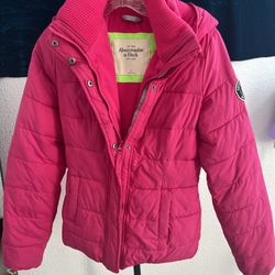 Abercrombie Hot Pink Jacket Coat 