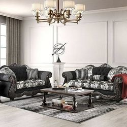 2 pc Living Room Set  , Chenille, Solid Wood  Made In USA 🇺🇸   🔥 Venta De Sofas Echos  Al Gusto  ☎️📲(213)713-74-89