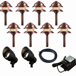 💡💡💡 NEW- OUTDOOR - LIGHTING - Landscape lighting kit is the Portfolio 38-Lumen - Copper 💡💡💡  💡💡💡 landscape lighting kit is the Portfolio 38-L