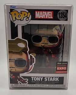 Funko POP Marvel Tony Stark #1354 Entertainment Expo Exclusive W/Protector 🔥