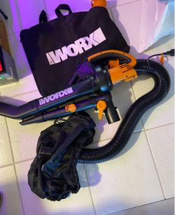 WORX TRIVAC 12 Amp 3-In-1 Electric Blower / Mulcher / Vacuum - USED ONCE - NEW CONDITION