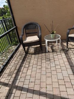 Outdoor Wicker Patio Chair $40 each OBO