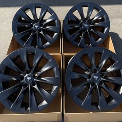 20” Tesla Model X Satin Black Wheels Satin Black EXCHANGE ONLY 