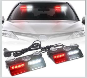 2 in1 Dash Strobe Lights Interior Windshield Lights