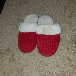 Red And Biege Comfy  Slipppers