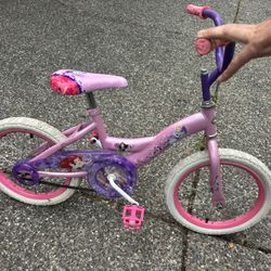 Girls Princess Bike - 12 Inch Wheels