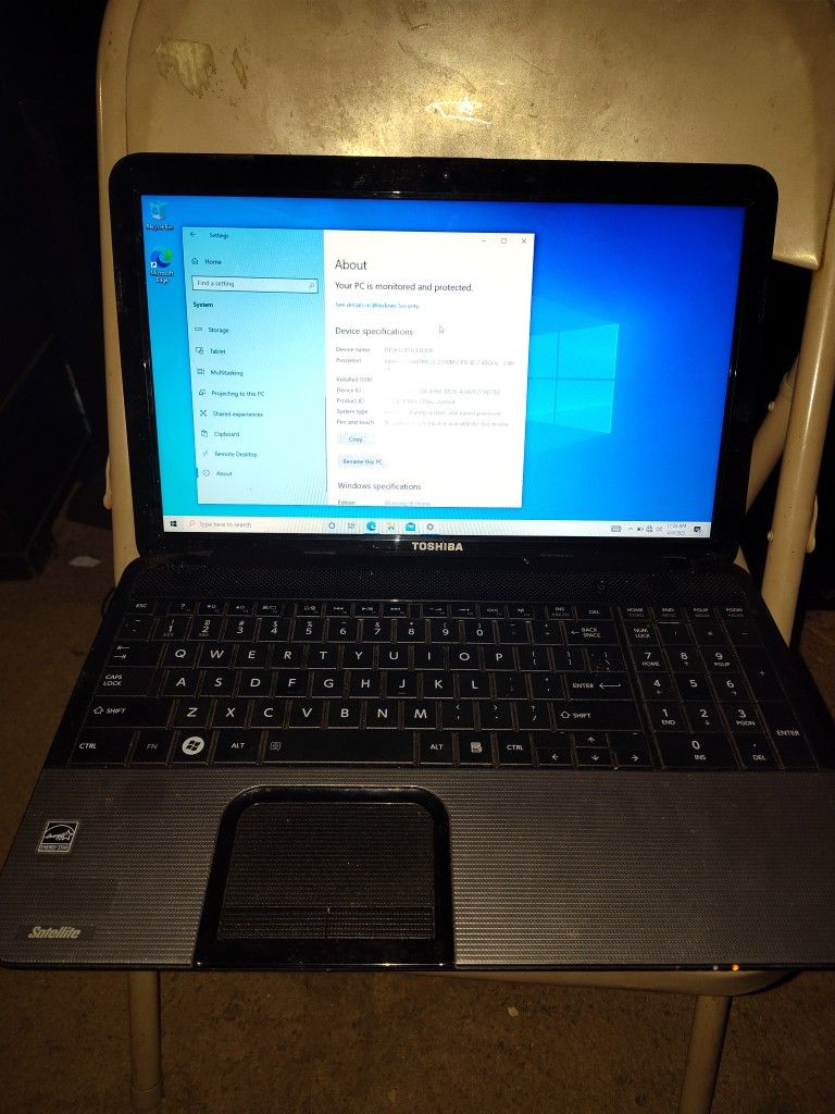 Toshiba Satellite Laptop For Sale