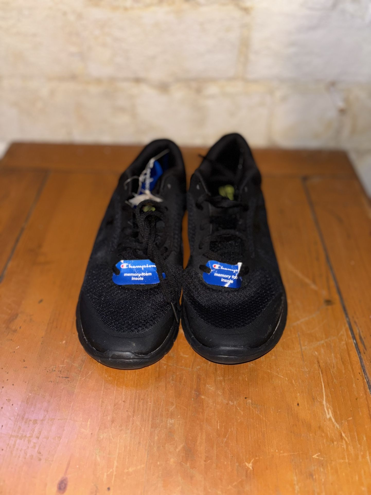 All Black Champion Lace