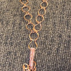 Copper And Agate Necklace