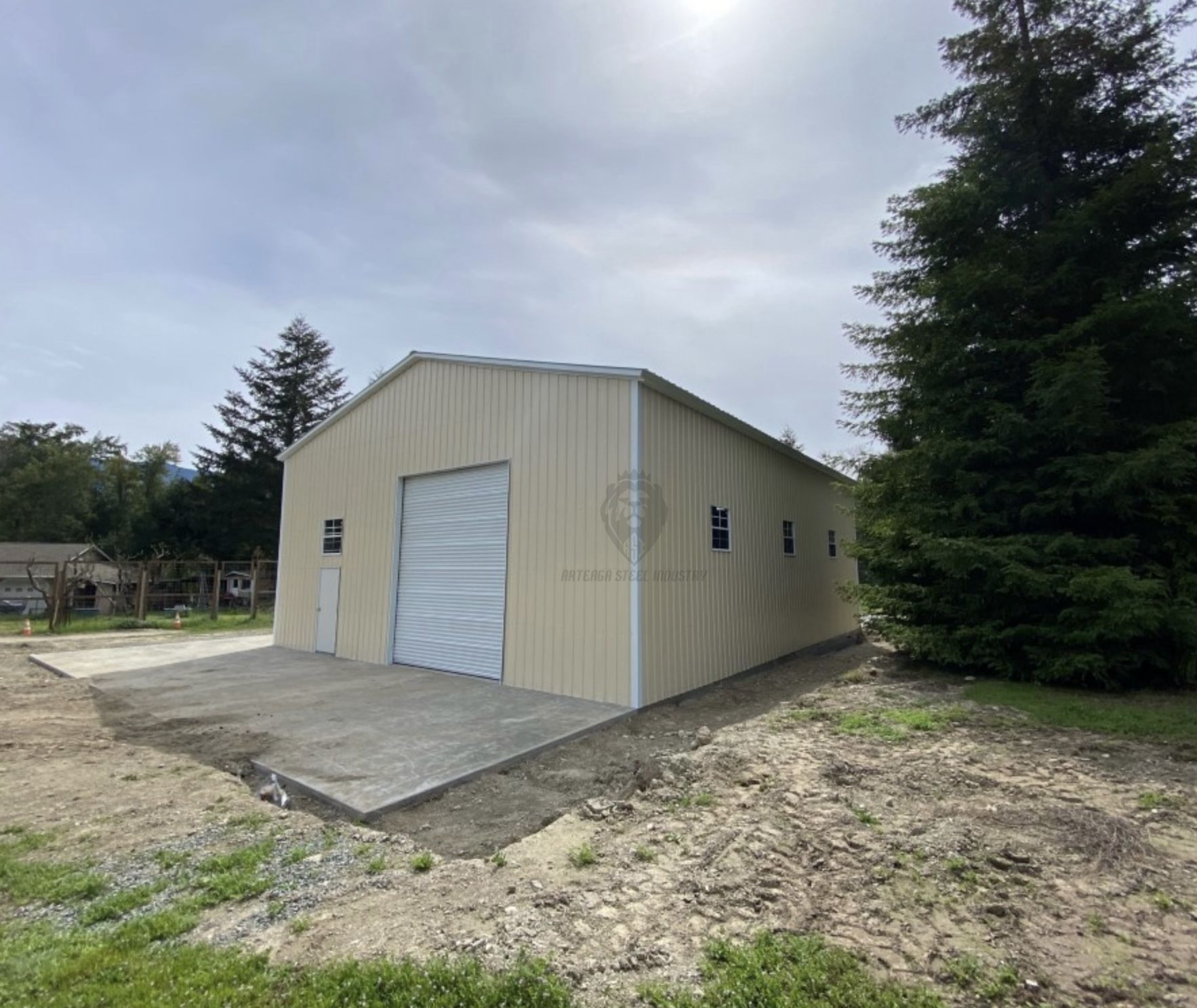 38ft Wide Steel Shed Building