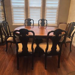 Oval Dining Table With Six Chairs