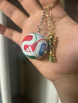 World Cup keychain(ball and medal)