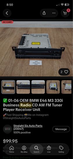 Used radio for E46 (Power button broken)