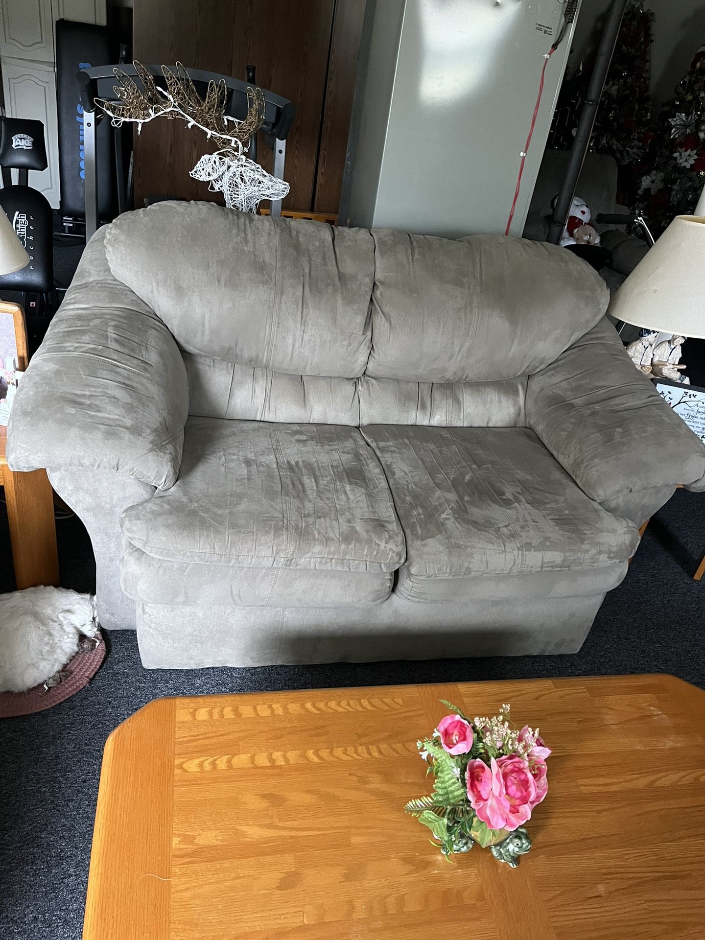 Love Seats (2) And 1 Recliner