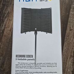Portable 3 Panel Recording Screen