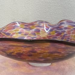 Hand Blown Glass Bowl