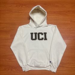 Vintage Y2K Champion UC Irvine Embroidered College Hoodie Size S