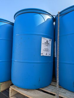 55 Gallon Plastic Drum Barrels (Lid Does Not Come Off)