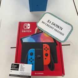 New Nintendo Switch Oled Gaming Console - 90 DAY WARRANTY - $1 DOWN - NO CREDIT NEEDED 