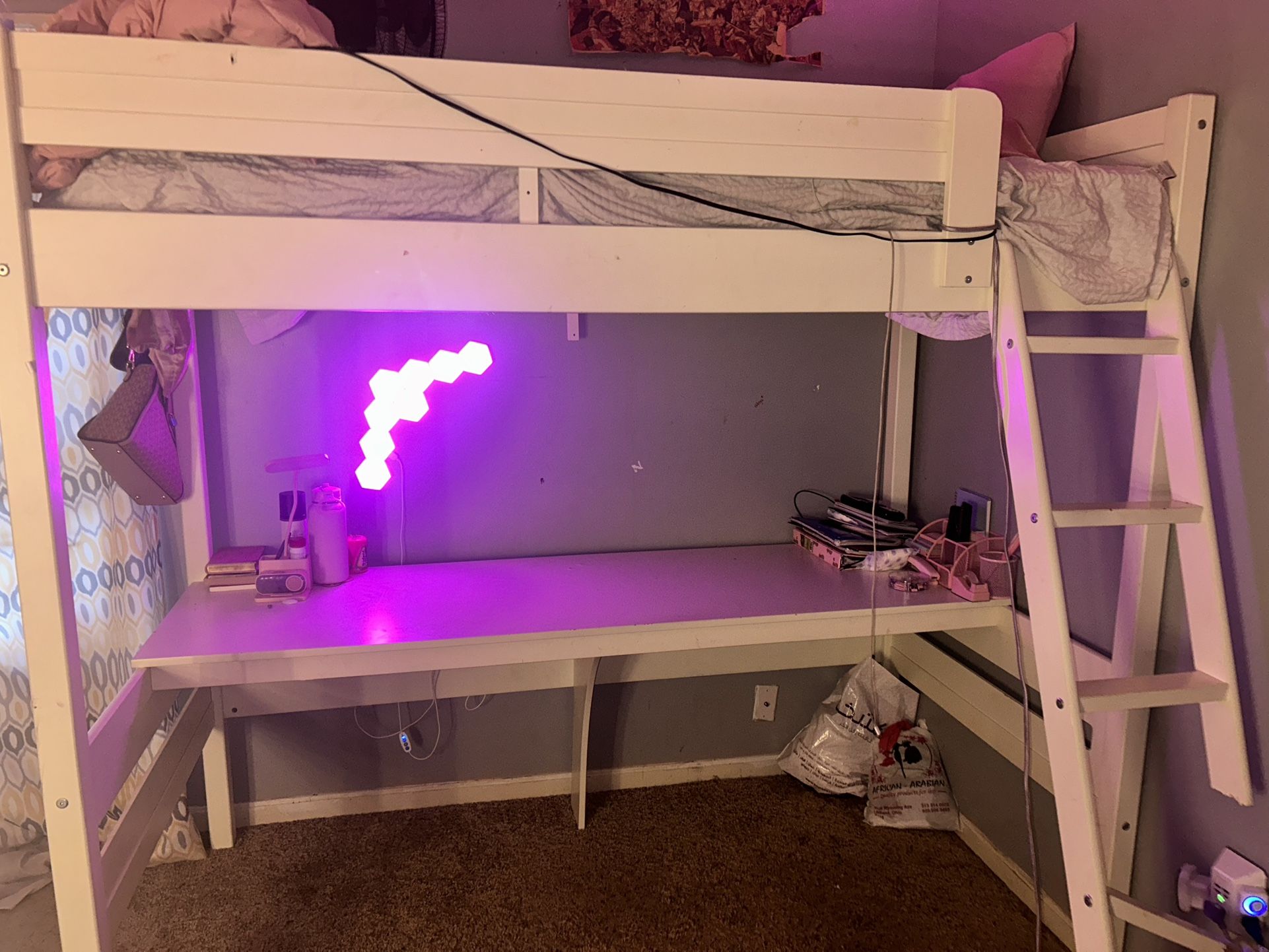 🔥 URGENT SALE — Twin Loft Bed (Wood) | Must Go This Week!!
