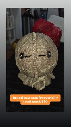 Sam mask trick r treat Never Worn!