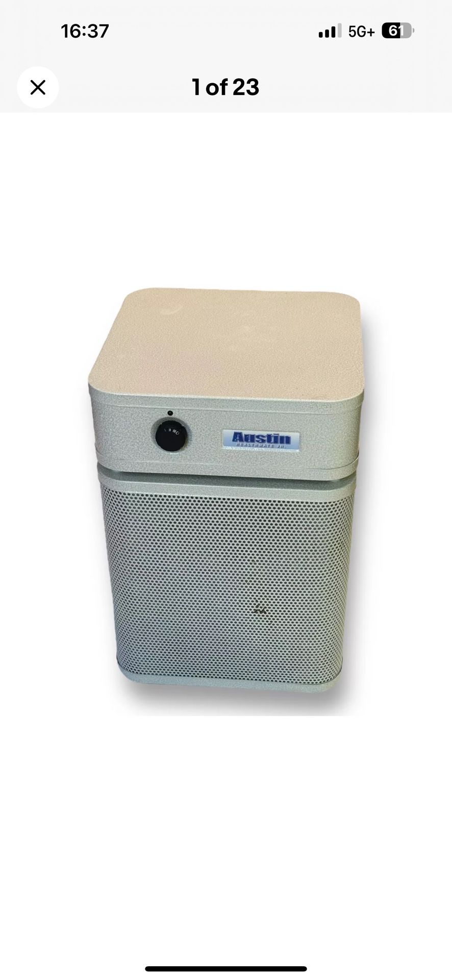AUSTIN Air Purifier Healthmate Jr. Allergy HEPA HM200 3 Speed Tested Working