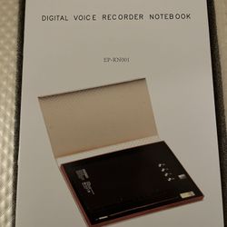 Digital voice recorder notebook