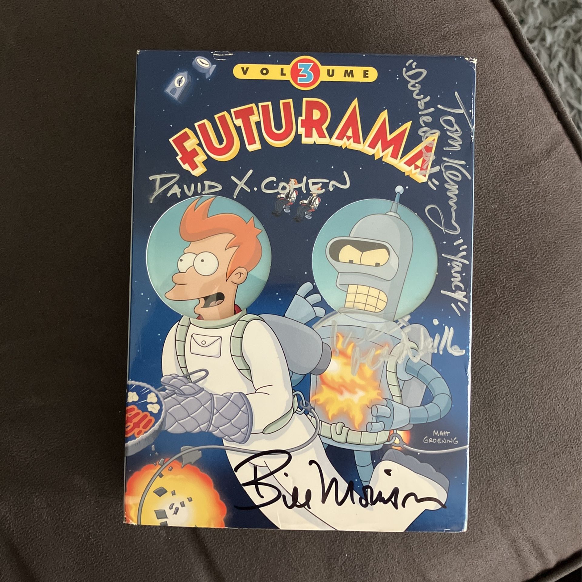 Futurama And Simpsons Signed By Voices And Animators