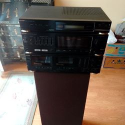 Sharp Stereo Synthesizer Tuner + Speaker
