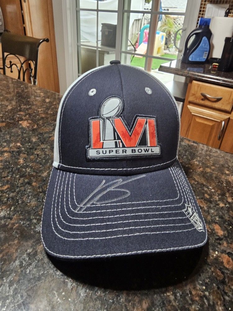 Sign Super Bowl Lowes Hat By 49ers Player Deebo Samuel