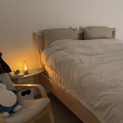 IKEA BJÖRKSNÄS Queen Bed Frame – Like New