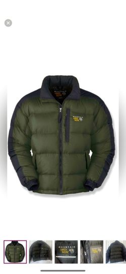 Mountain Hardware Sub Zero Down Puffer Men's Large, Olive Green 