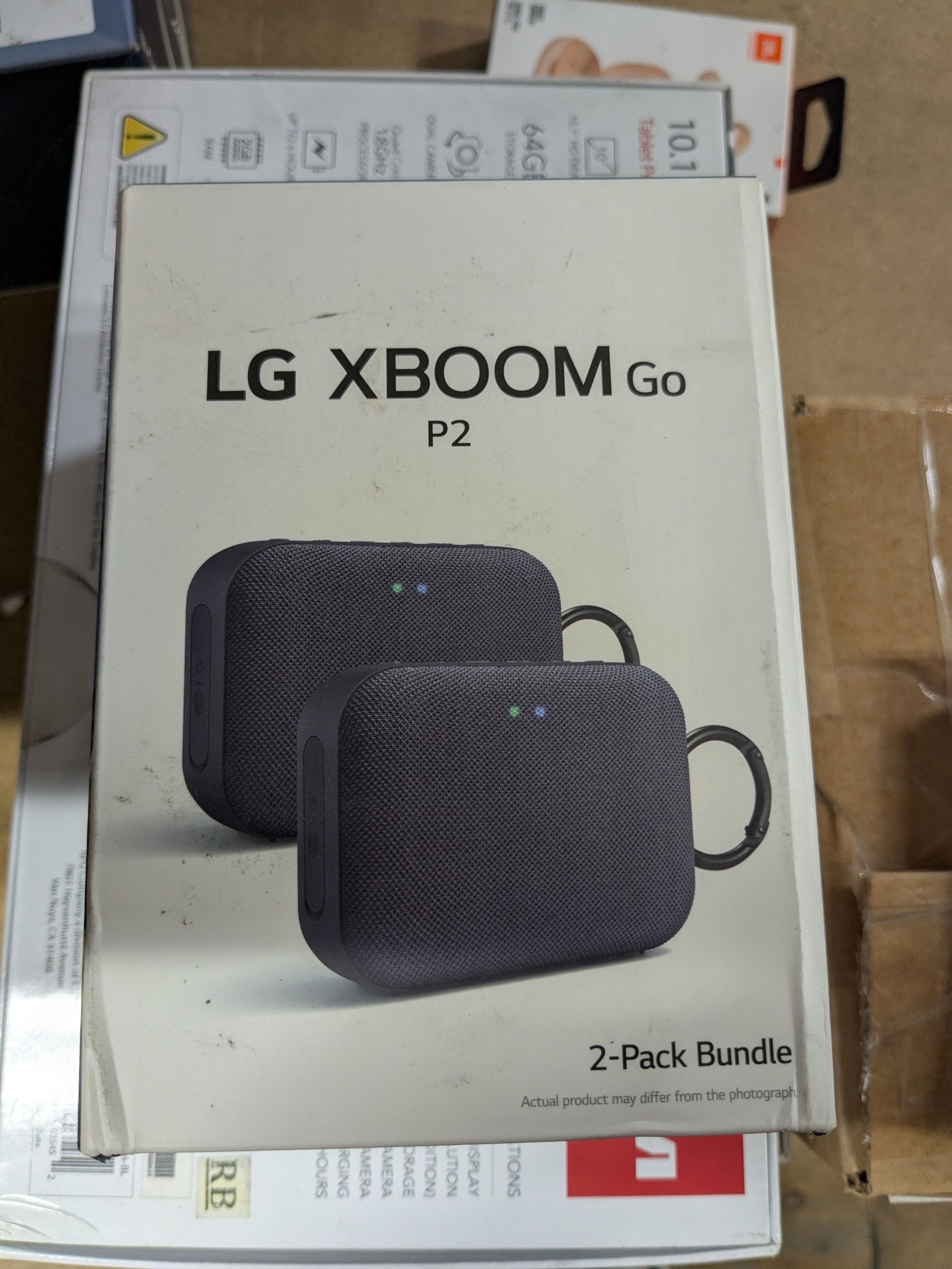LG XBOOM Go P2 Portable Speaker (2-pack)