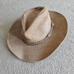 MINNETONKA GENUINE LEATHER OUTBACK COWBOY HAT