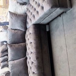 Royal Gray (Grey) Sectional / couch /Living room set