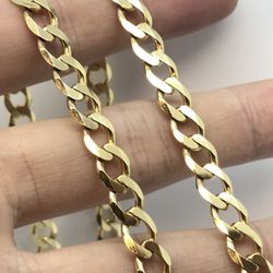 Gold Chain Cuban 10K Solid New 