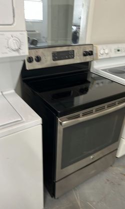 Stainless Steel Electric Stove with Glass Top