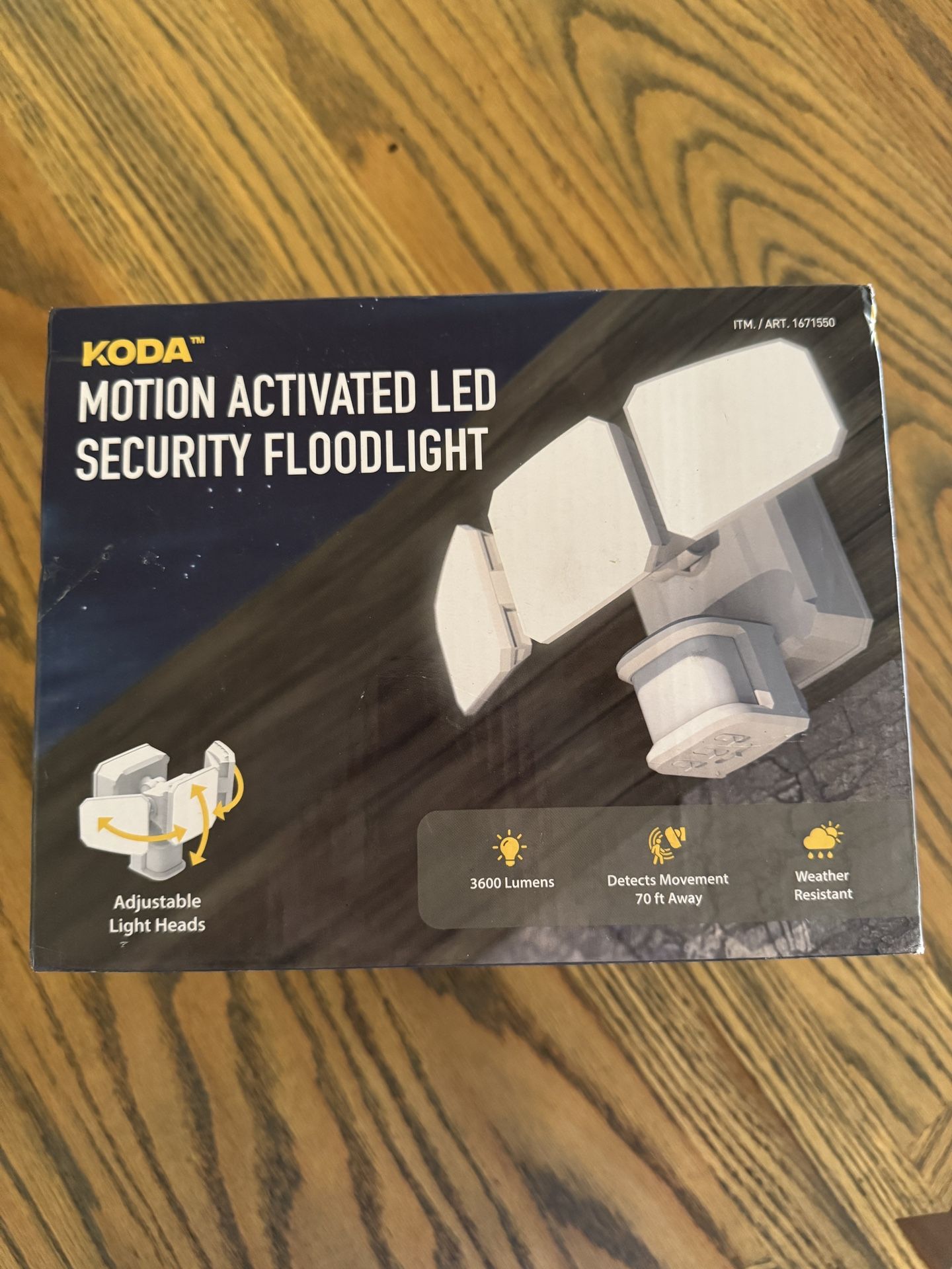 Motion Activated LED Security Floodlight