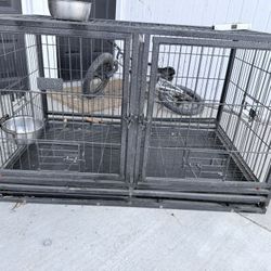 Split Bird/Dog Cage 