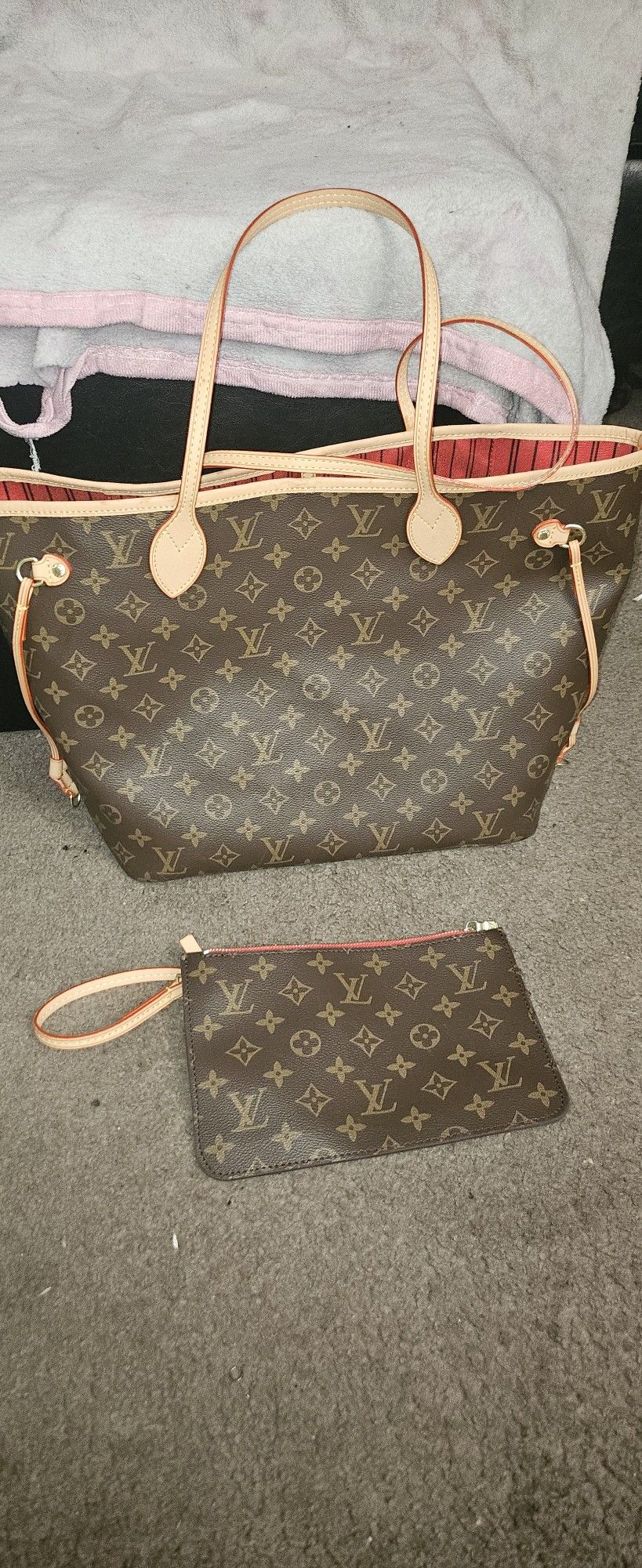 Christmas NEVERFULL Bag With Wallet