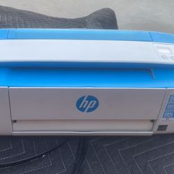 HP DeskJet 3755 Compact All-in-One Wireless Printer, HP Instant Ink, Works with Alexa - Blue Accent (J9V90A