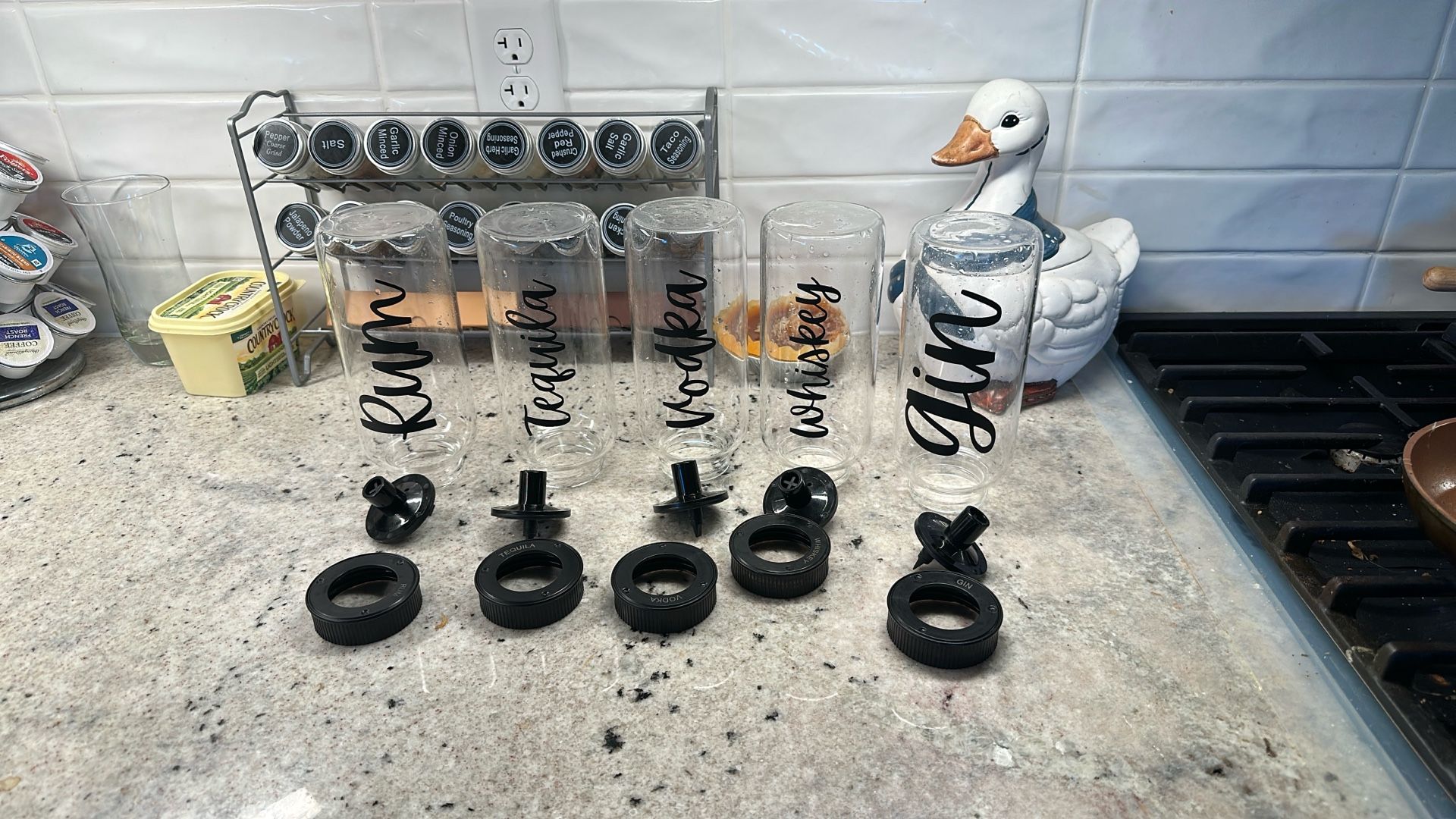 Bartesian Bottles Set Of 5