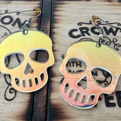 Eye Catching Iridescent Acrylic Earrings - Green Cove Springs Pickup!