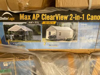 TWO Shelter Logic 10 X 20ft Canopy Brand new